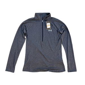 NWT Women’s Under Armour Gray Quarter Zip Small